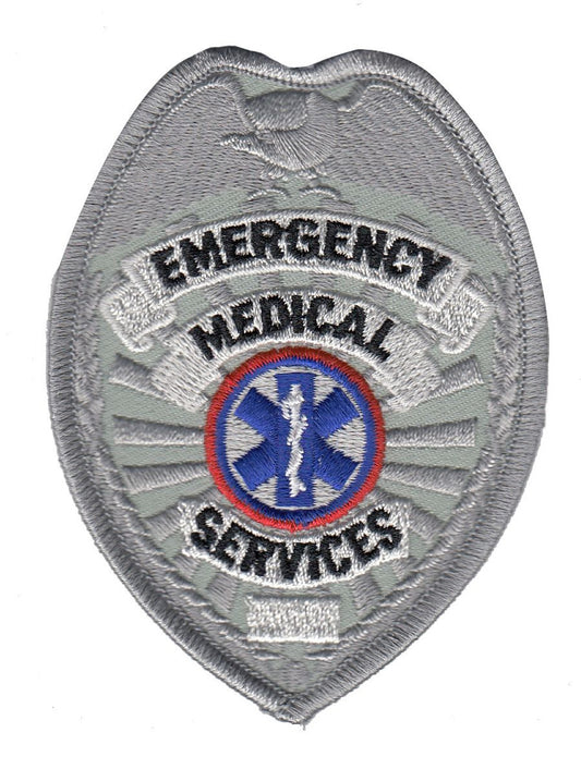 EMS BADGE PATCH, 2-1/2X3-1/2"